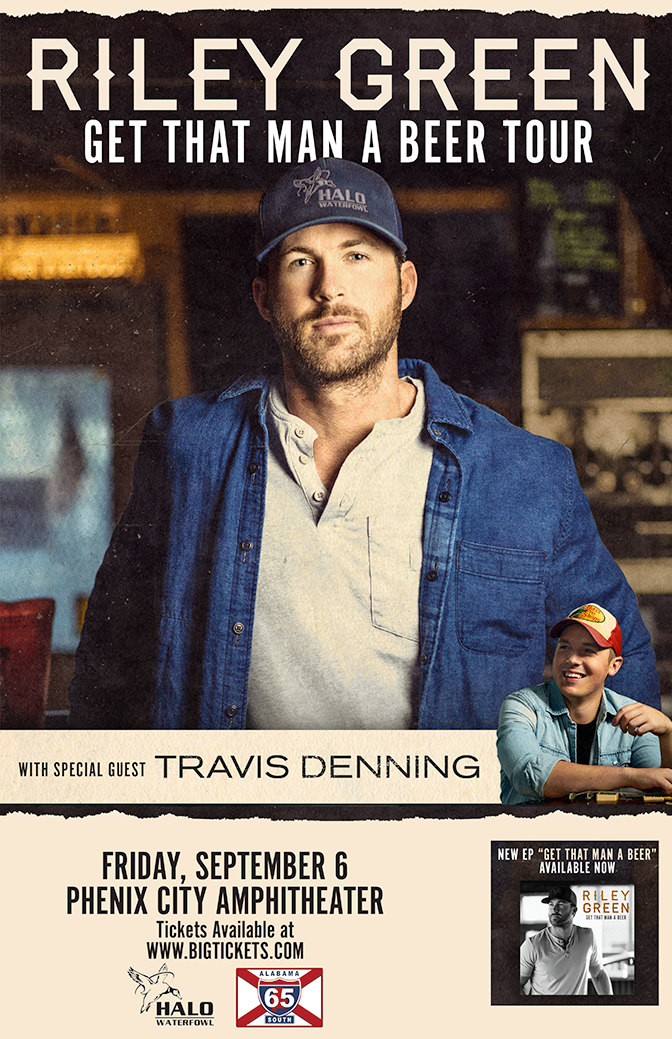 Riley Green Get That Man A Beer Tour Phenix City Amphitheater