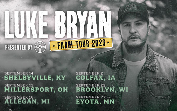 luke bryan farm tour music list