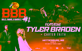 Bulls, Bands, & Barrels featuring Carter Faith and Tyler Braden